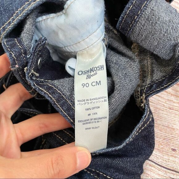 OshKosh 90s Denim Overalls Blue Jean with Red Logo - Picture 7 of 7